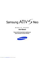 Samsung ATIV S Neo User Manual