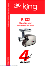 KING K 123 MeatMaster Instruction Manual