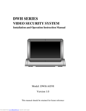 Velleman DWH-A059I Installation And Operation Instruction Manual