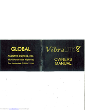 GLOBAL ASSISTIVE DEVICES Vibra LITE 8 Owner's Manual