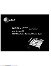 AT&T 7407 User Manual