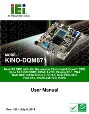 IEI Technology KINO-DQM871 User Manual