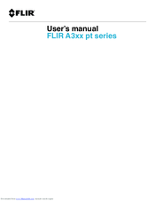 FLIR A3xx pt series User Manual
