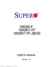 Supero X9QRi-F User Manual