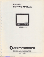 Commodore CM-141 Service Manual