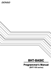 Denso BHT-BASIC 100 SERIES Programmer's Manual