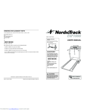 NordicTrack EXP1000 NETL09912 User Manual