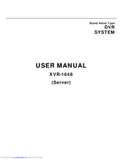 Intellix XVR1648 User Manual