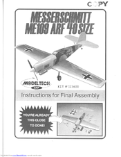 Model Tech 123600 Instructions For Final Assembly