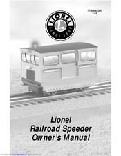 Lionel Railroad Speeder Owner's Manual