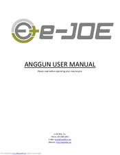 e-Joe ANGGUN User Manual