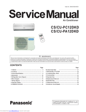 Panasonic CU-PA12DKD Service Manual