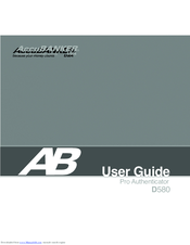 AccuBANKER D580 User Manual