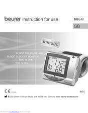 Beurer BGL40 Instructions For Use Manual