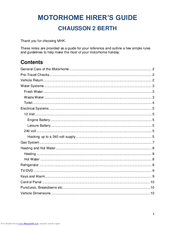 Chausson 2 BERTH Manual