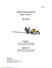 Texas SLP 600 User Manual