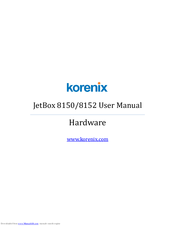 Korenix JetBox 8152 User Manual