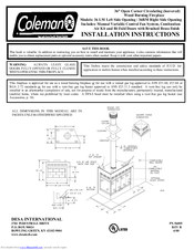 Coleman 36 LM Installation Instructions Manual
