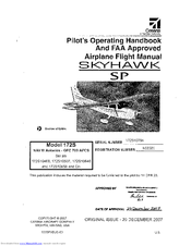 Cessna SkyHawk SP 172S Operating Handbook