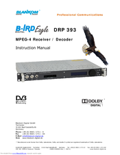 Blankom DRP 393 B-IRD Eagle Instruction Manual