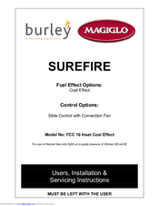 Burley Surefire FCC 16 User, Installation & Servicing Instructions