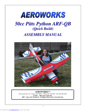 AeroWorks 50cc Pitts Python ARF-QB Assembly Manual
