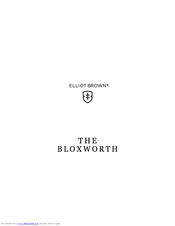 Elliot Brown Bloxworth User Manual
