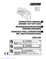 Echo CSG-67Q Operator's Manual