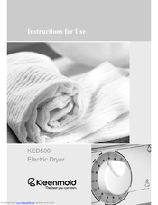 Kleenmaid KED501 Instructions For Use Manual