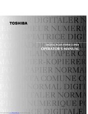 Toshiba e-studio 12 Operator's Manual