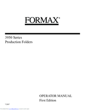 Formax 3950 Series Operator's Manual