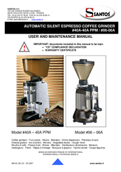 Santos 06 - 06A User And Maintenance Manual