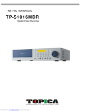 Topica TP-S1016MDR Instruction Manual