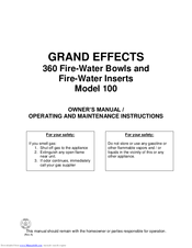 Grand Effects Model 100 Owner's Manual