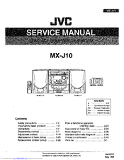 Jvc MX-J10 Service Manual