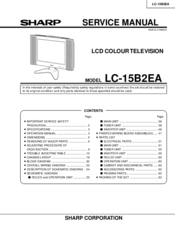 Sharp LC-15B2EA Service Manual