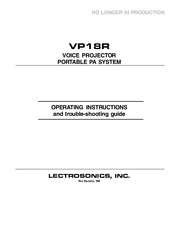 Lectrosonics VP18R Operating Instructions Manual