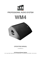 LSS WM4 Operating Instructions Manual