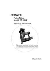 Hitachi NT 65M2 Handling Instructions Manual