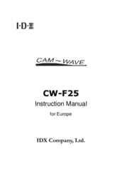 IDX CW-F25 Instruction Manual