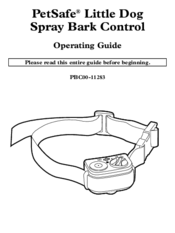 Petsafe PBC00-11283 Operating Manual