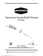 Greenworks 2101000 Owner's Manual