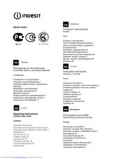 Indesit KN3E11A Operating Instructions Manual