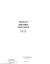 Moorwood Vulcan MEDIUM DUTY Owner's Manual