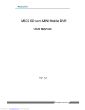 Recoda M602 User Manual