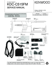 Kenwood KDC-C515FM Service Manual