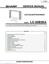 Sharp LC-20B2EA Service Manual