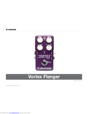 TC Electronic VORTEX FLANGER Manual
