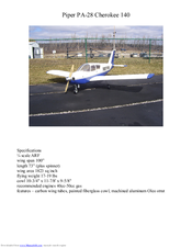 Piper PA-28 Cherokee 140 User Manual