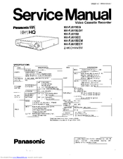 Panasonic NV-F615B Service Manual